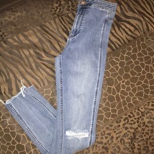 H&M skinny high waist ankle jeans